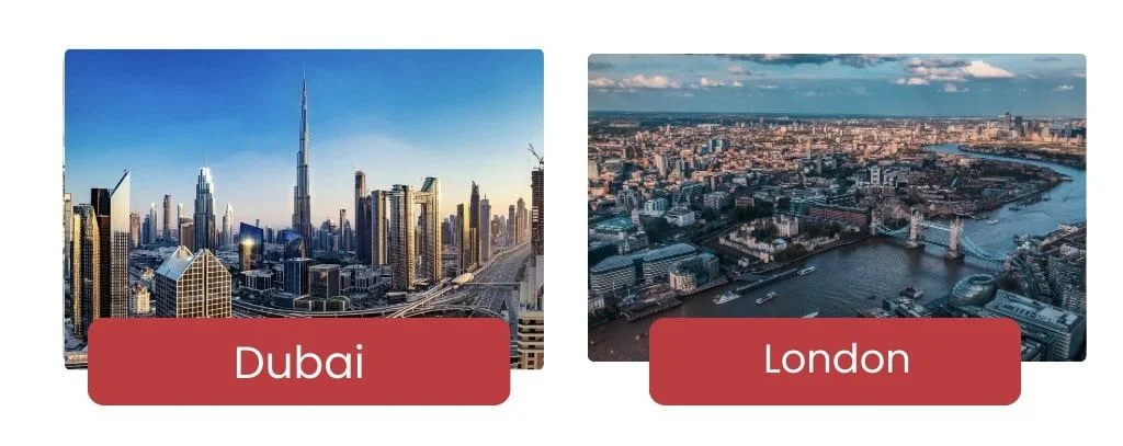 Dubai Apartment Prices vs London