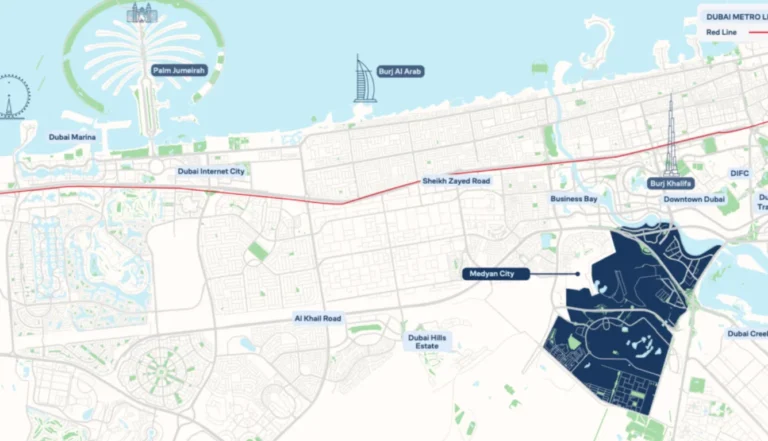 Distance from Meydan to Downtown Dubai
