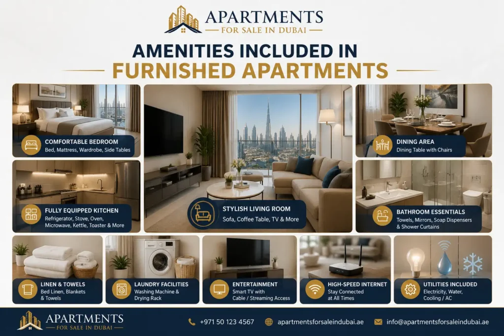 Amenities Included in Furnished Apartments