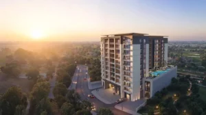 Lawncrest by Zimaya Properties at Dubai Production City feature image